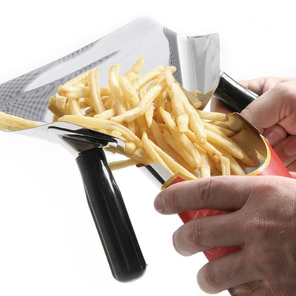 French Fries and Nachos Funnel Scoop | HENDI | Black | 230x220mm