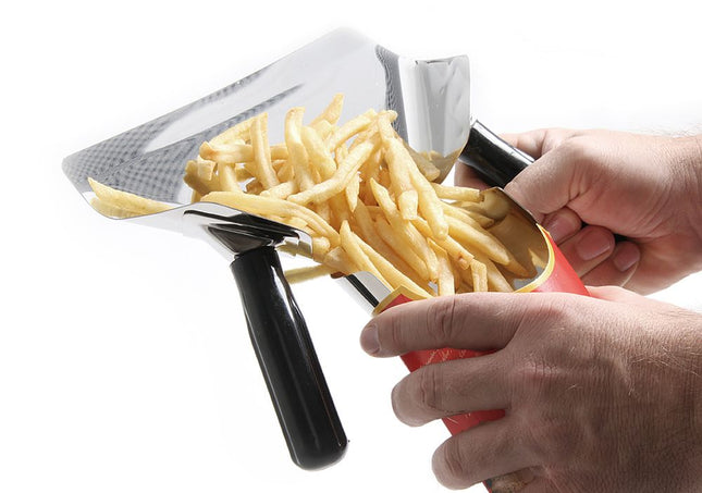 French Fries and Nachos Funnel Scoop | HENDI | Black | 230x220mm