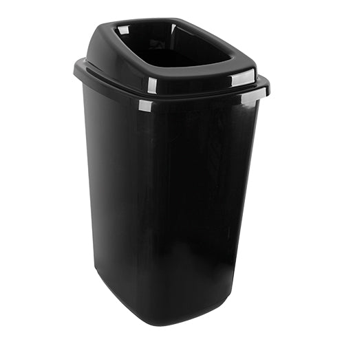 45 L Disposal Bin | EMGA | Black Polypropylene | W40 x D34 x H61 cm 1