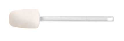 Spoon-Shaped Scraper with ABS Handle and TPR Blade | HENDI Kitchen Line | White | 408x75mm
