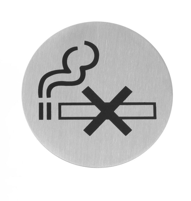 No Smoking Door Sign | HENDI | Ø75mm