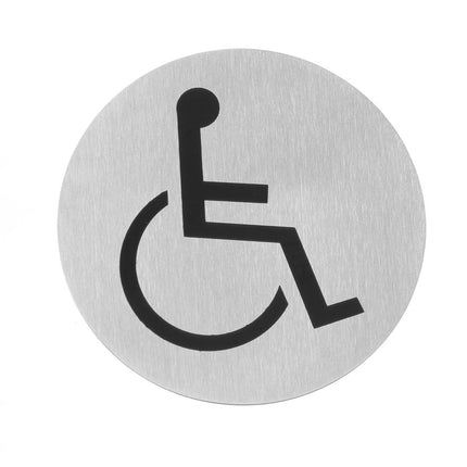 Door Sign Wheelchair Accessible | HENDI | Ø75mm