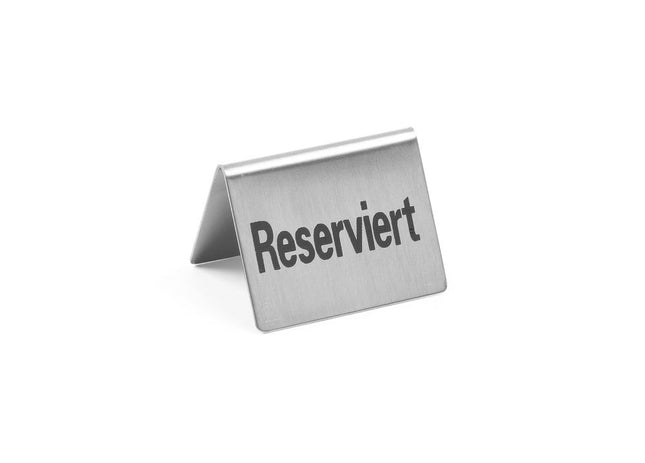 Table Sign Reserved | HENDI | 4 Pieces | 50x35x40mm