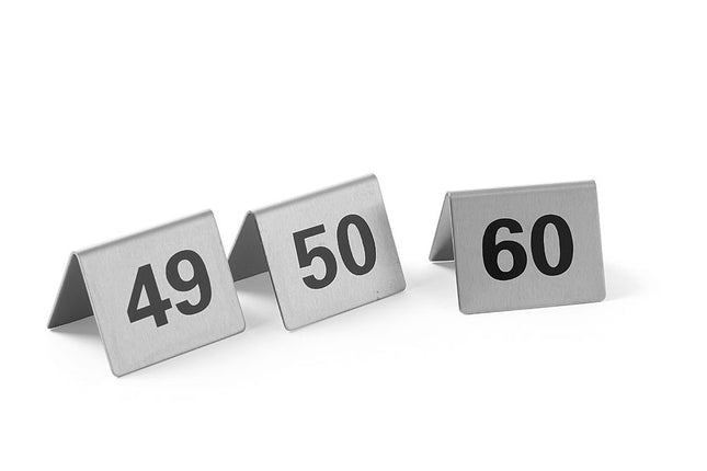 Table Stand Numbers 49-60 | HENDI | 50x35x40mm