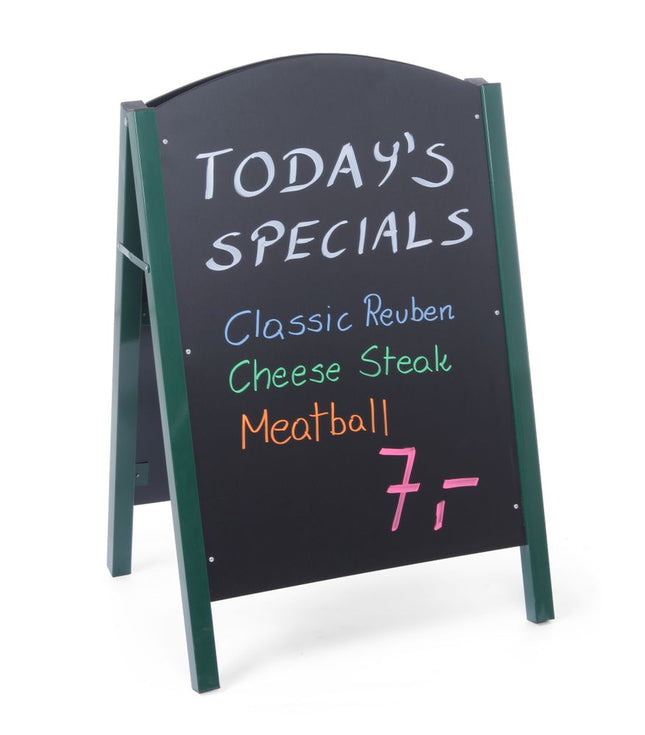 Large Pavement Blackboard with Steel Frame | HENDI | 700x500x1100 mm