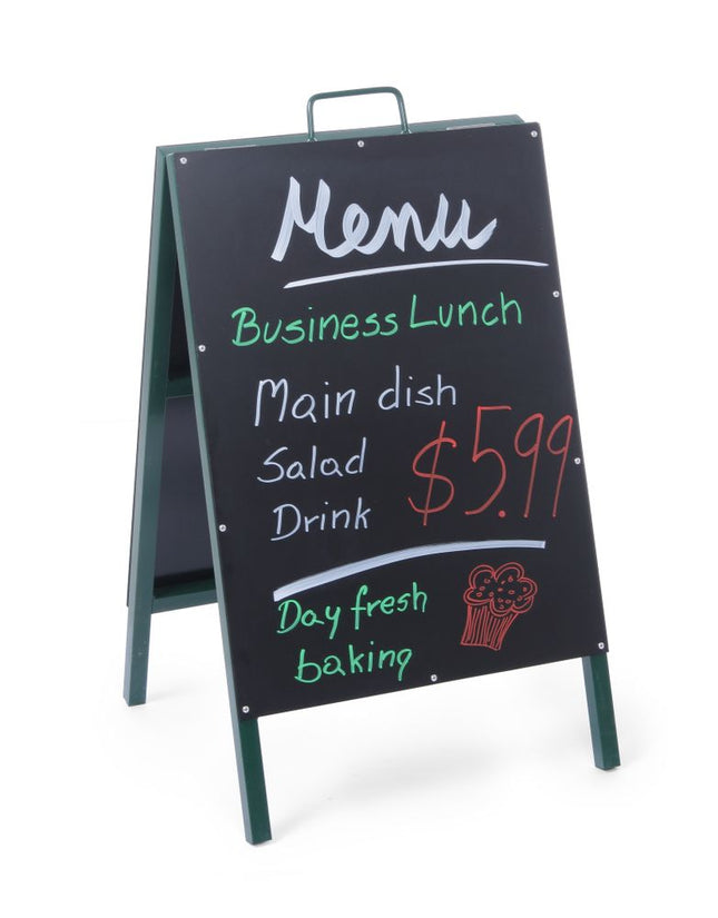 Pavement Blackboard with Steel Frame | HENDI | 500x550x850 mm