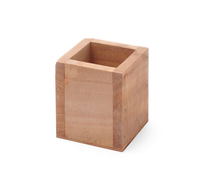 Wooden Cutlery Box 80x80x95mm | HENDI