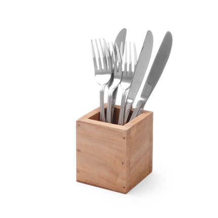 Wooden Cutlery Box 80x80x95mm | HENDI 2