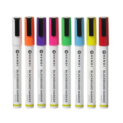 Blackboard Marker Set 3mm Nib | HENDI | 8 Colors 5