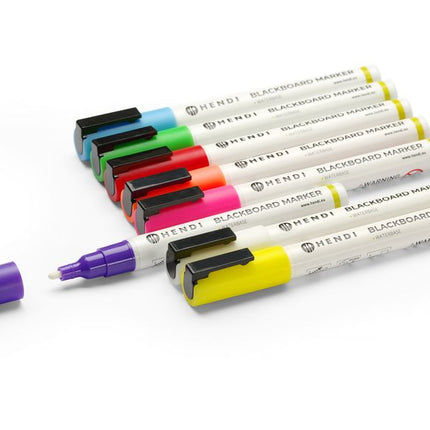 Blackboard Marker Set 3mm Nib | HENDI | 8 Colors 4