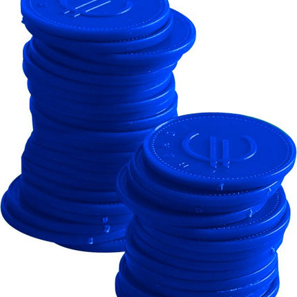 Coin Tokens Blue | BarUp | ⌀25mm | 100 pcs.