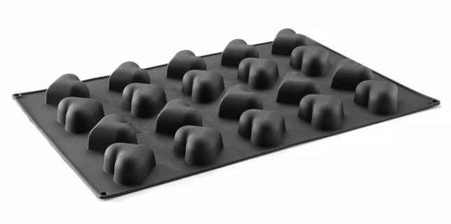 Silicone Heart-Shaped Mould | HENDI | 570x375x35mm