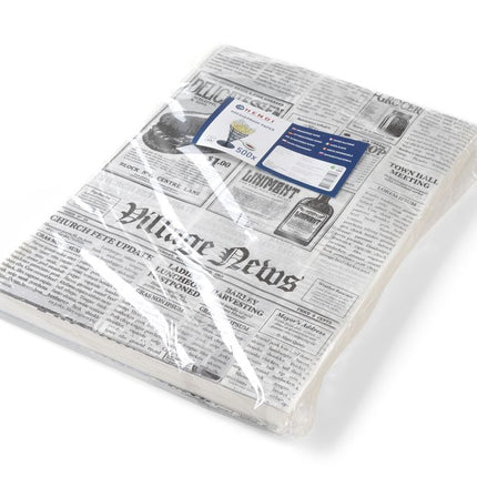 Greaseproof Paper Newspaper Print 250x350mm | HENDI | 500 Sheets