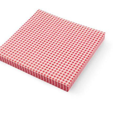 Greaseproof Paper | HENDI | 500 pcs. | 305x305mm | Chequered Pattern