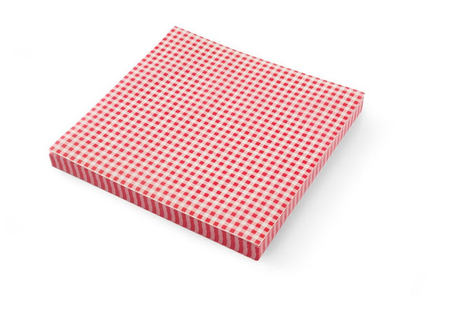 Greaseproof Paper | HENDI | 500 pcs. | 305x305mm | Chequered Pattern
