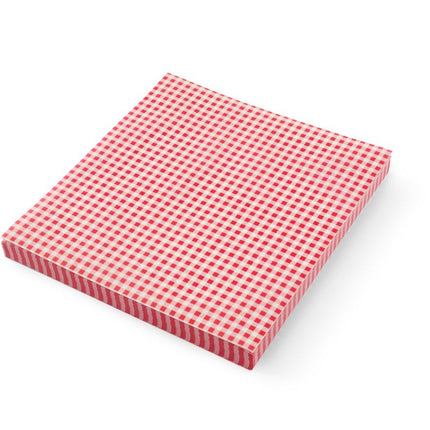 Greaseproof Paper | HENDI | 500 pcs. | 200x250mm | Chequered Pattern