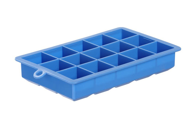 Mini Cube Ice Mould | BarUp | Blue Silicone | 15 Small Cubes