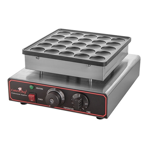 Mini Pancake Poffertjes Baking Appliance | CaterChef | 25 Pieces Capacity | Non-Stick, 850 W, 31 x 37.5 x H17 cm 1