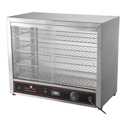 CaterChef Heated Food Display Showcase | Stainless Steel, 5 Levels | 30° to 85°C | 1000 W | 64 x 36 x H53 cm 1
