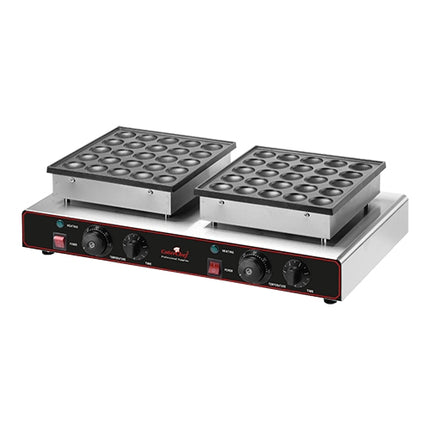 Mini Pancake Poffertjes Baking Appliance | CaterChef | 50 Pieces Capacity, 2 Zones | Non-Stick, 1,700 W, 62 x 37.5 x H17 cm 1