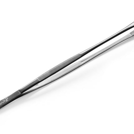 Round Tip Tweezers | BarUp | Black Coated Stainless Steel | 305mm
