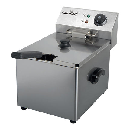 CaterChef Countertop Electric Fryer 8L | Stainless Steel | Cold Zone | 3,250 W 1