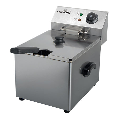 CaterChef Countertop Electric Fryer 8L | Stainless Steel | Cold Zone | 3,250 W 1