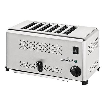6-Slot Bread Toaster with Energy-Saving Switch | CaterChef | Stainless Steel | 2500 W 1