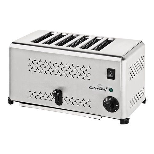 6-Slot Bread Toaster with Energy-Saving Switch | CaterChef | Stainless Steel | 2500 W 1
