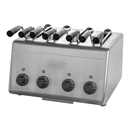 4-Tong Sandwich Toaster with Timer and Indicator Lights | CaterChef | Stainless Steel | 2800 W 1