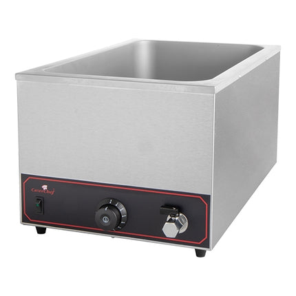 CaterChef Countertop Bain Marie, Stainless Steel, 1/1 GN, 1200W, 35.5 x 59.5 x H28.6 cm 1