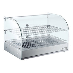 Curved Tempered Glass Heated Display Showcase | CaterChef | 2 Levels | 30-90°C | 800 W 1