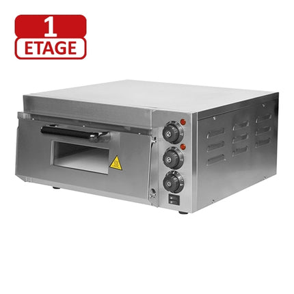 CaterChef Stainless Steel Pizza Oven with Chamotte Bottom | 2,000 W | 50-350°C | Chamber 12(H) x 40 x 40 cm 1