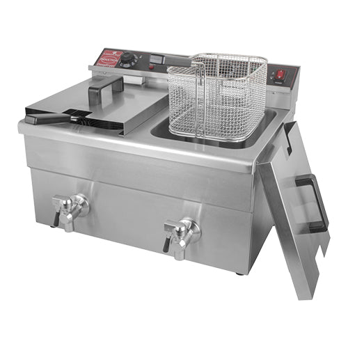 Countertop Induction Fryer | CaterChef | 2 x 8 L | Stainless Steel | 2 x 3,500 W 1