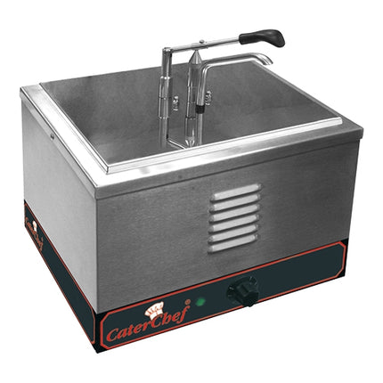 CaterChef Stainless Steel Bain Marie Sauce Warmer with Dispenser | GN 1/2 | 9.2 L | 2000 W 1