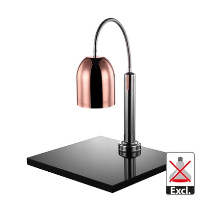 CaterChef Marble Carving Station with Single Heat Lamp | Copper Stainless Steel | Ø15.6 cm | 50 x 45 x H65 cm 1
