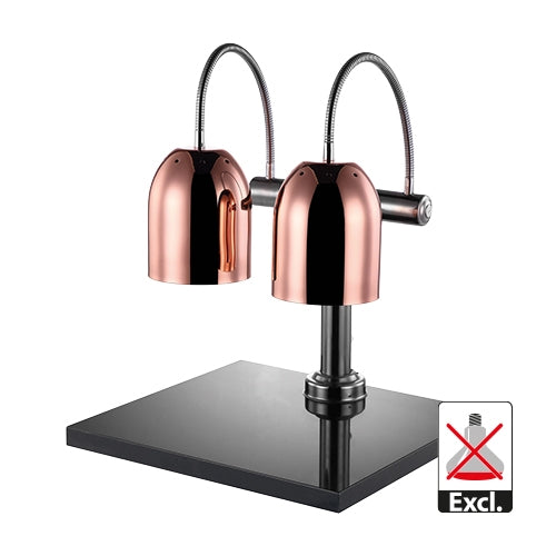 Double Heat Shade Carving Station with Marble Plateau | CaterChef | Copper | 50 x 45 x H65 cm 1