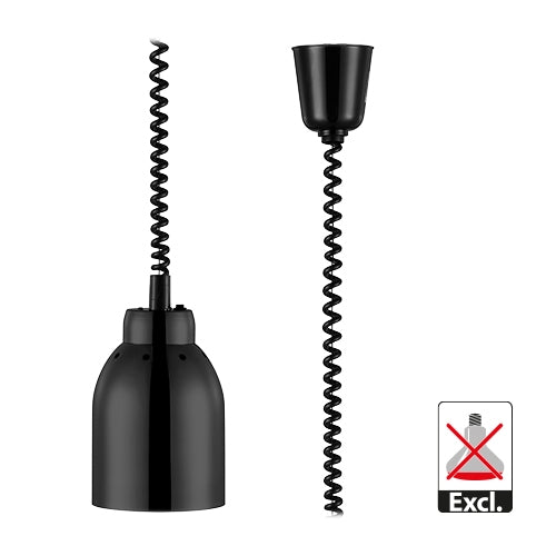 Retractable Heat Shade, Black | CaterChef | Stainless Steel | Ø15.6 x H23.5 cm 1