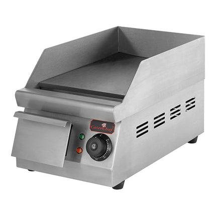 CaterChef Smooth Electric Fry Top | Steel Plate | 1,500 W | 25 x 33 cm 1