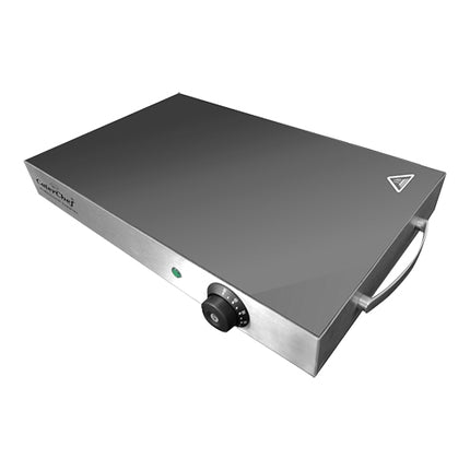 CaterChef Stainless Steel Hot Plate with Tempered Glass | 1/1 GN | 260 W | 30-85°C 1