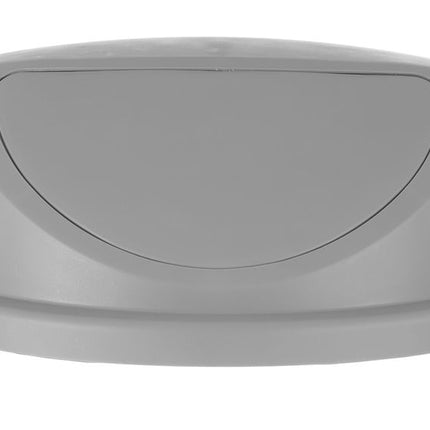 Push Lid for Round Waste Bin | AmerBox | Fits Model 691038 | Light Grey, Diameter 580mm