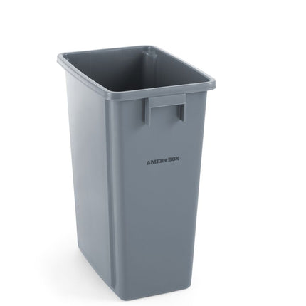 Slim Waste Bin | AmerBox | 60L | Light Grey, Compact Design