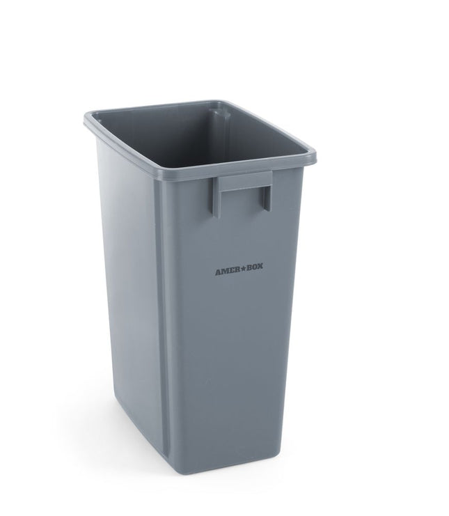 Slim Waste Bin | AmerBox | 60L | Light Grey, Compact Design