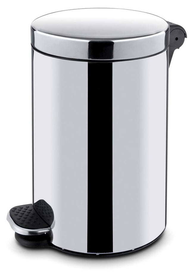 Round Pedal Waste Bin with Inner Bin | HENDI | 30L, Ø300x650mm, Stainless Steel