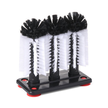 Glass Brushes with Suction Base | BarUp | 190x100x180mm