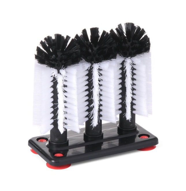Glass Brushes with Suction Base | BarUp | 190x100x180mm