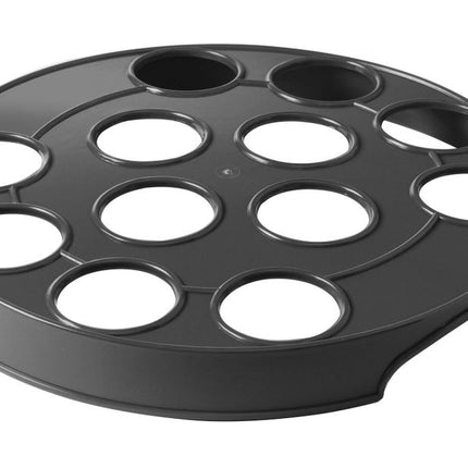Beer Glass Carrier for 12 Glasses | BarUp | Black | 315mm Diameter