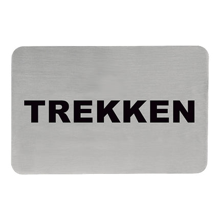 Self-Adhesive Stainless Steel Pull Sign | EMGA | W11 x H6 cm 1