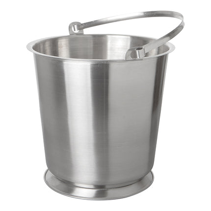 Stainless Steel Bucket with Reinforced Base and Graduations | EMGA | 10 L | Ø30 x H27 cm 1