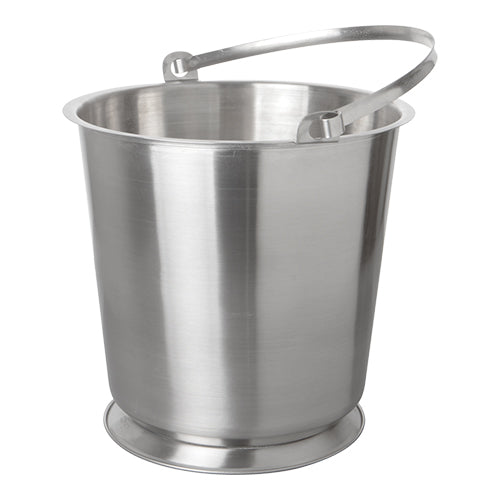 Stainless Steel Bucket with Reinforced Base and Graduations | EMGA | 10 L | Ø30 x H27 cm 1